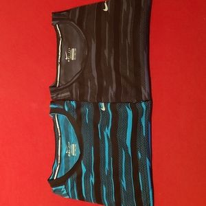 Lot of 2 Mens XXL Nike Running Short Sleeve Shirts